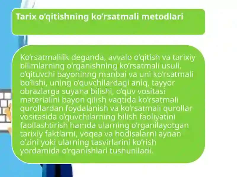 tarix o'qitish metodlari va ularning klassifikatsiyasi 2