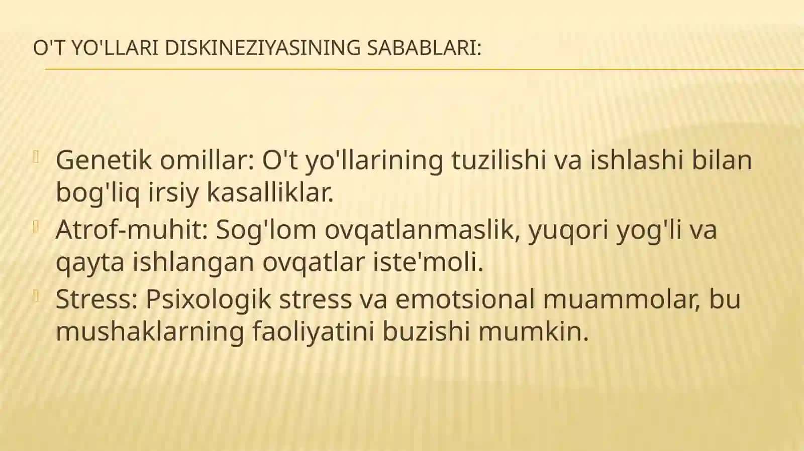 O'tyo'llari diskineziyasi 2