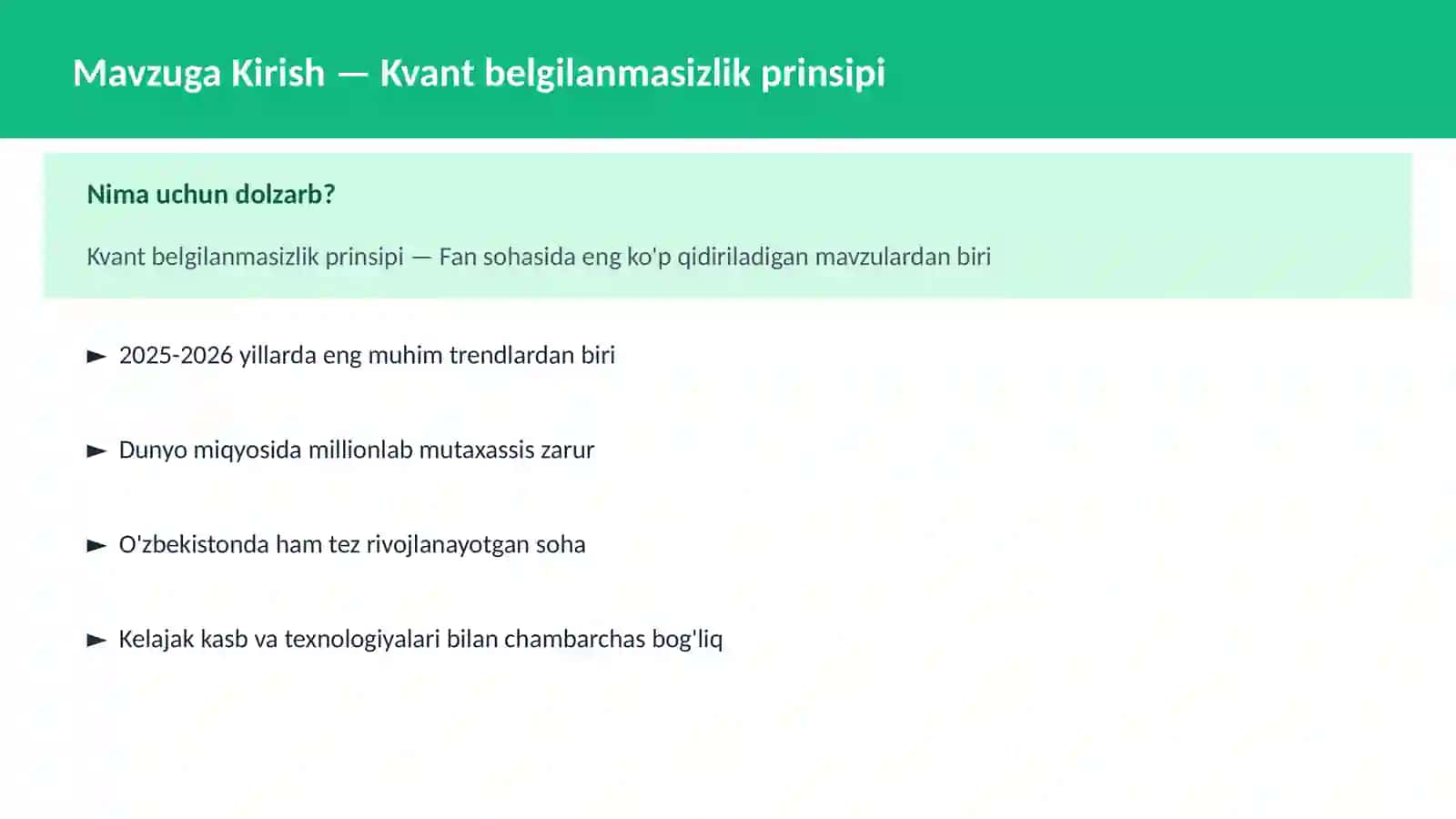 Kvant belgilanmasizlik prinsipi 2