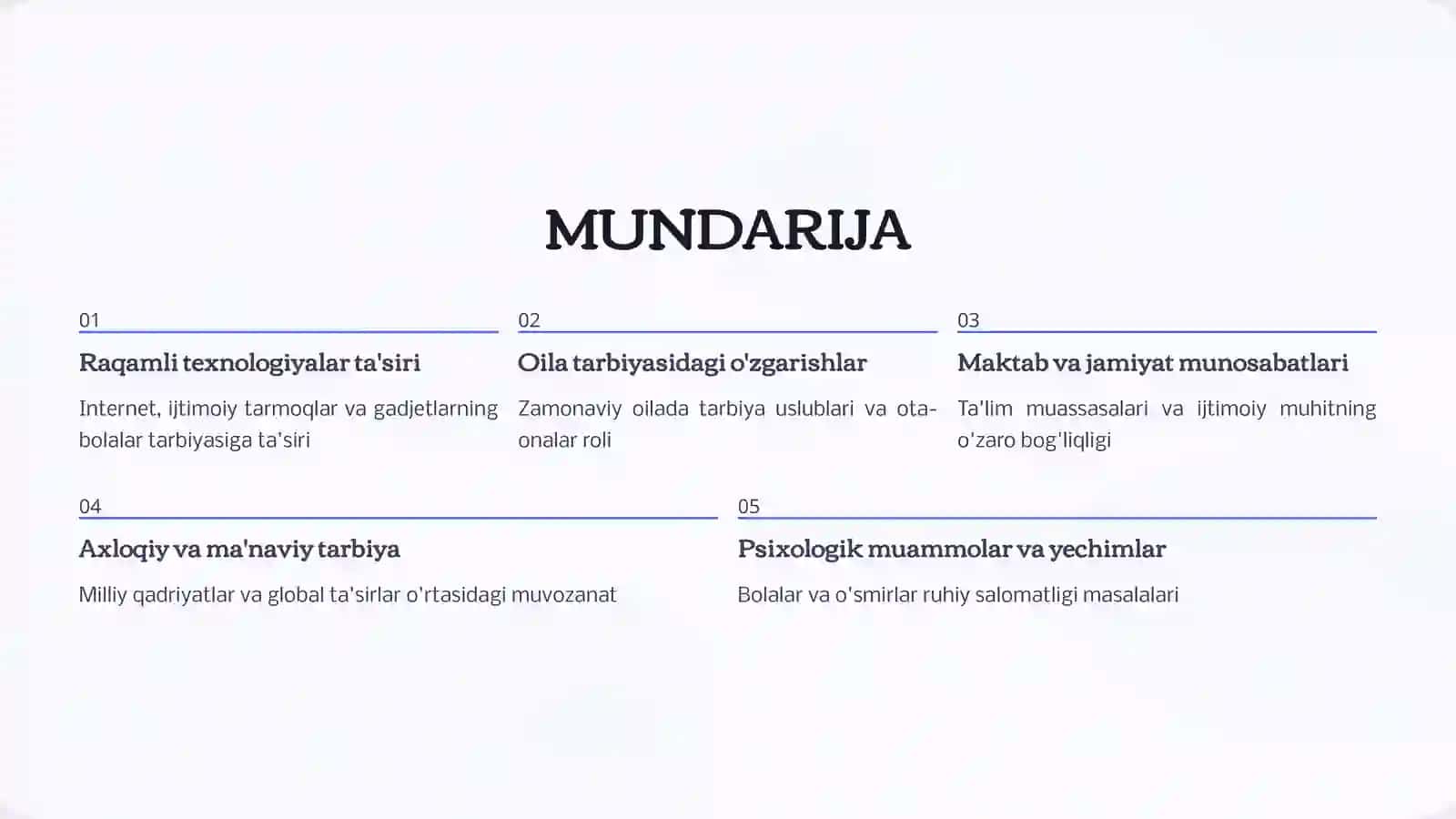 ZAMONAVIY TARBIYASHUNOSLIK MUAMMOLARI 2