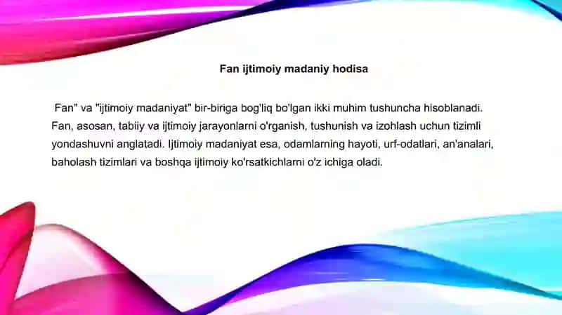 fan ijtimoiy madaniy hodisa 2