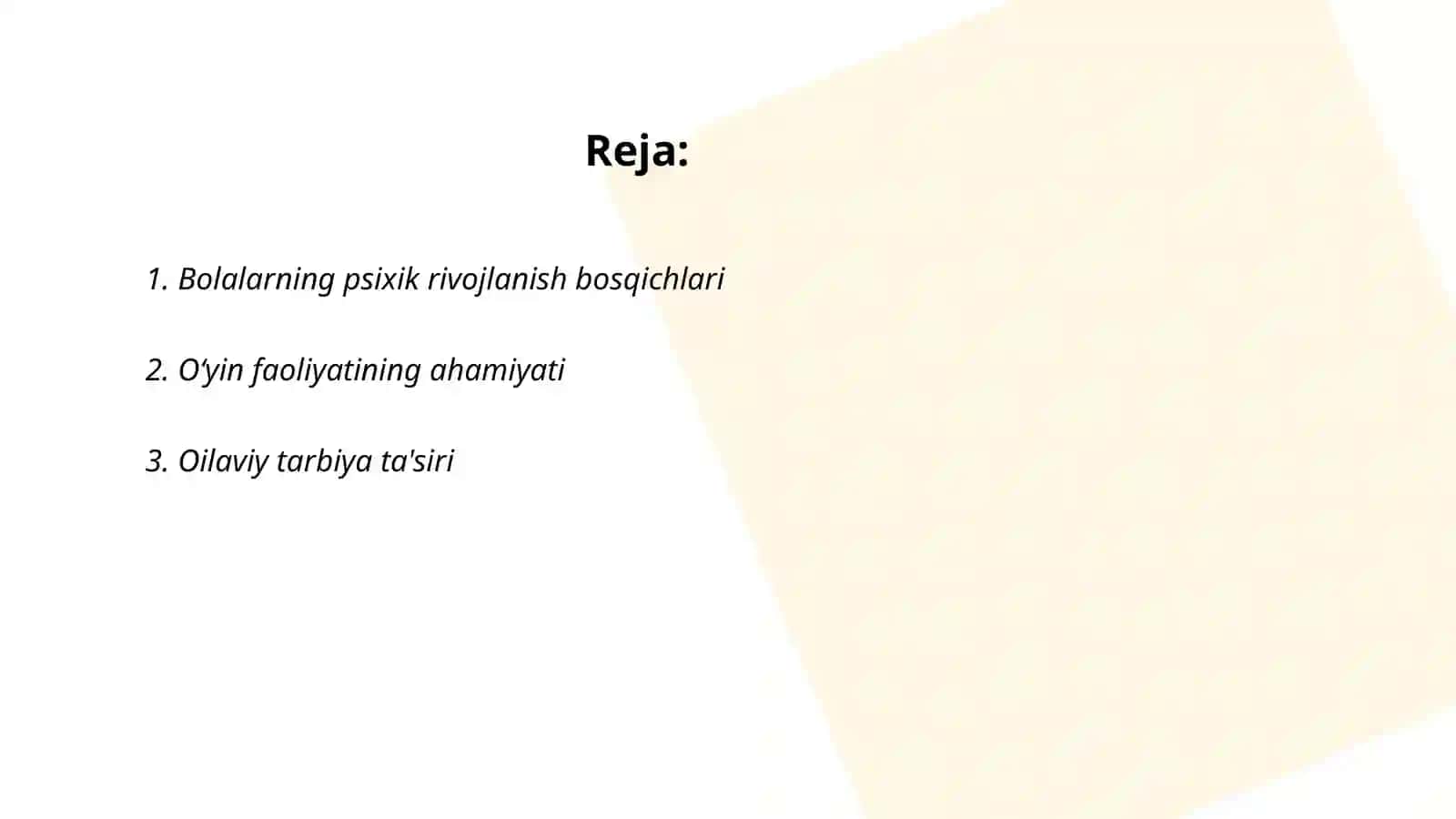 Maktabgacha yosh davrida psixik rivojlanish 2