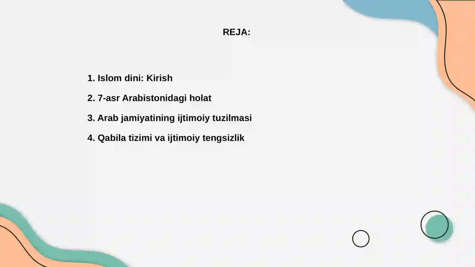 Islom dinining paydo bo’lishidagi ijtimoiy siyosiy va madaniy sharoitlar 2