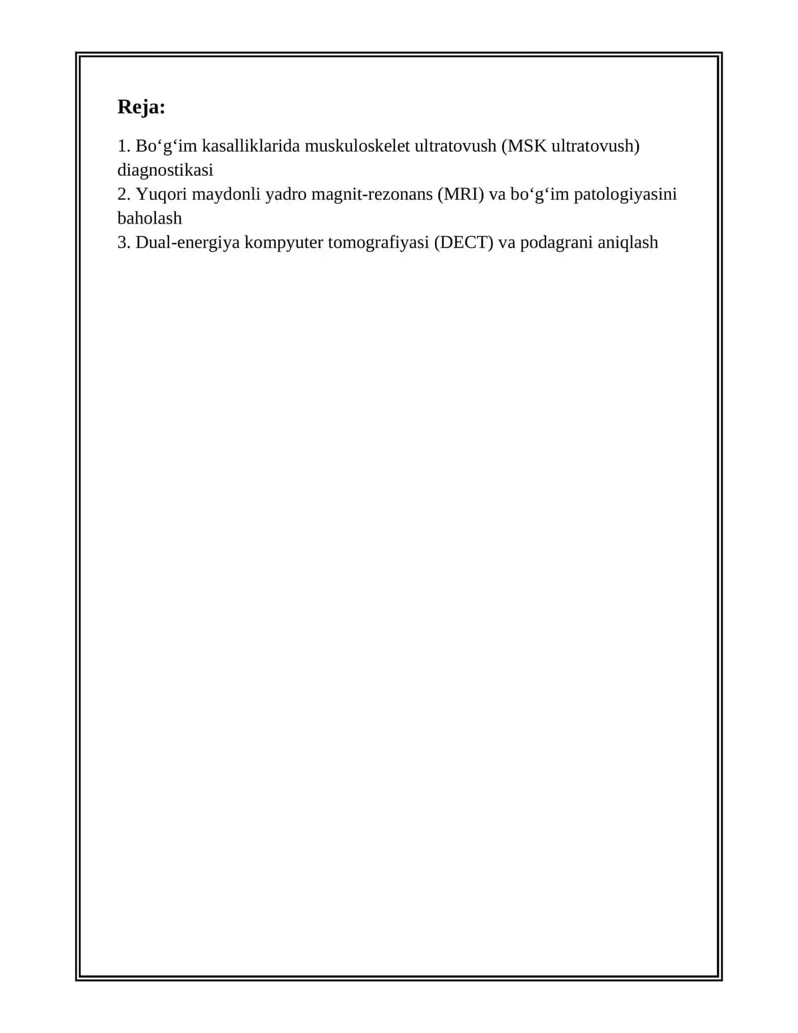 BOGʻIM KASALLIKLARINI ZAMONAVIY TEKSHIRUV USULLARI 2