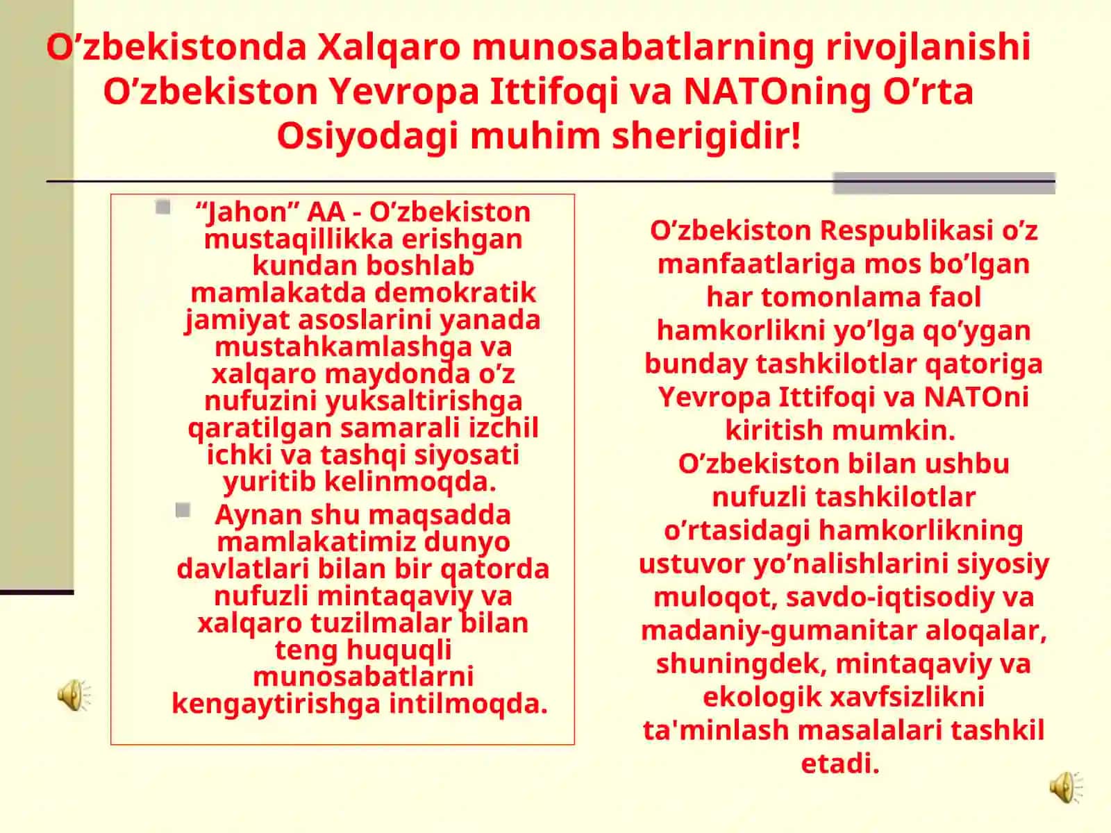 O'zbekiston Respublikasi Davlat Madhiyasi 2
