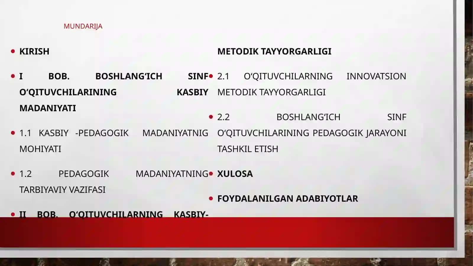 Boshlang‘ich sinf o‘qituvchisining kasbiy madaniyati 2