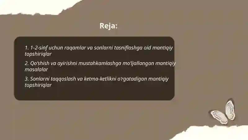 1-2-sinf matematika darsligidagi mantiqiy topshiriqlarni ishlab chiqish 2