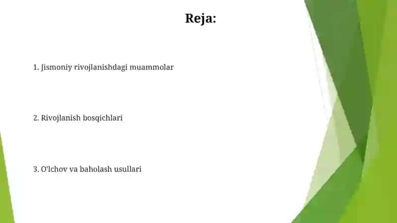 Jismoniy rivojlanish 2