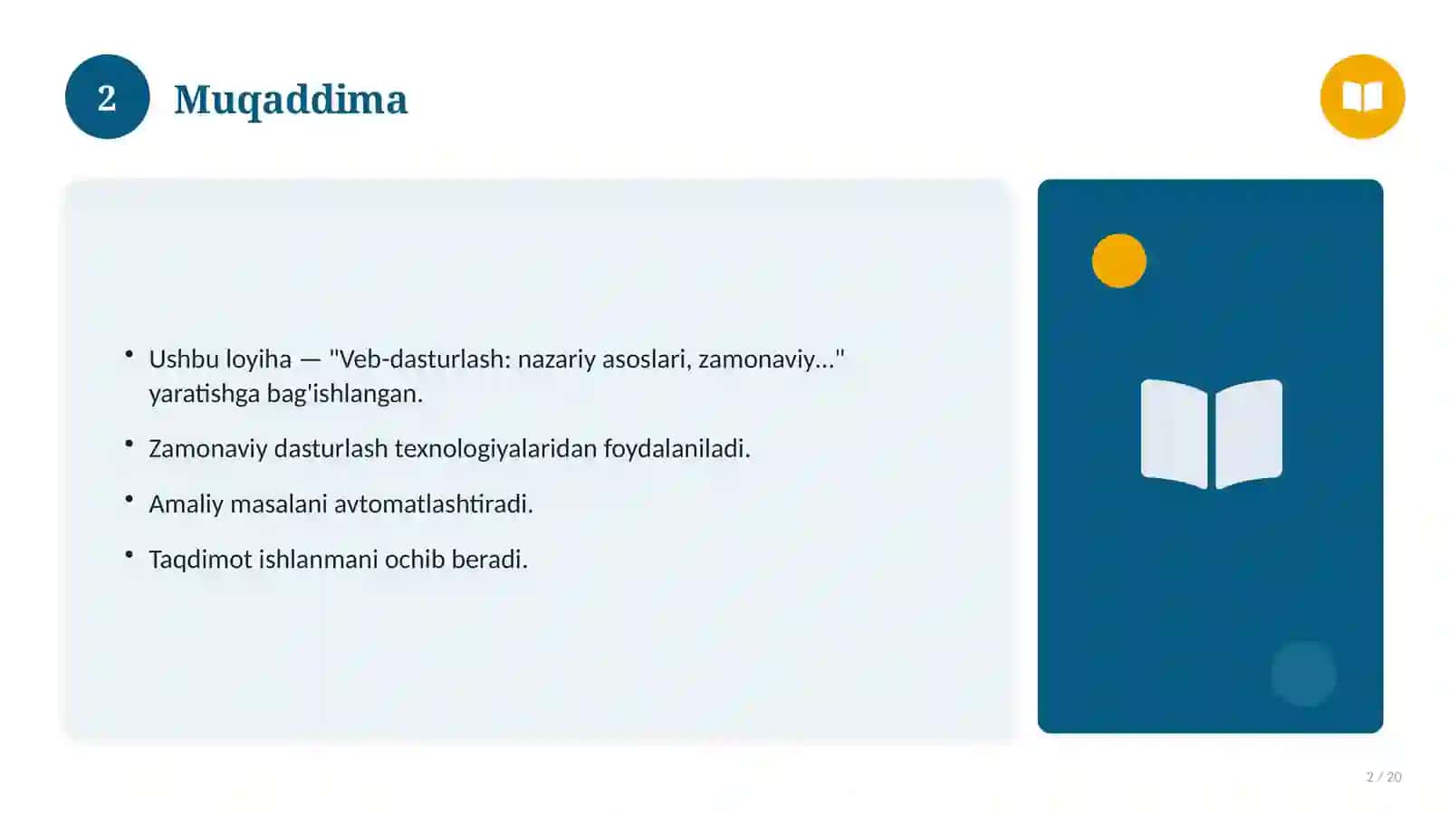 Veb-dasturlash: nazariy asoslari, zamonaviy yondashuvda (Ilmiy maqola) 2