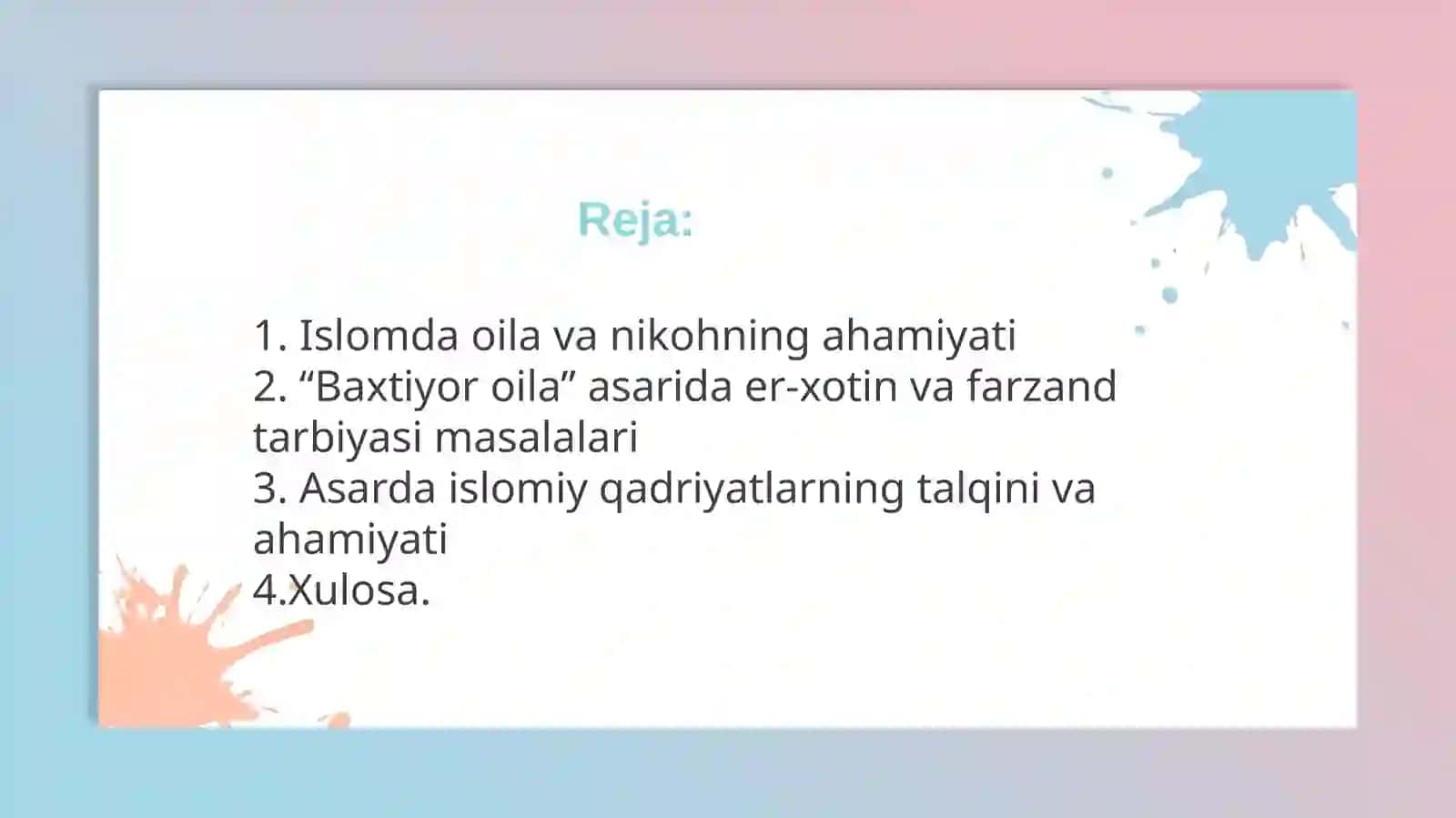 Shayx Muhammad Sodiq Muhammad Yusufning "Baxtiyor oila" 2