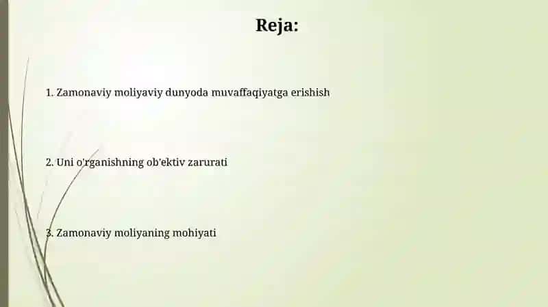 Korporativ moliya va strategik rejalashtirish 2
