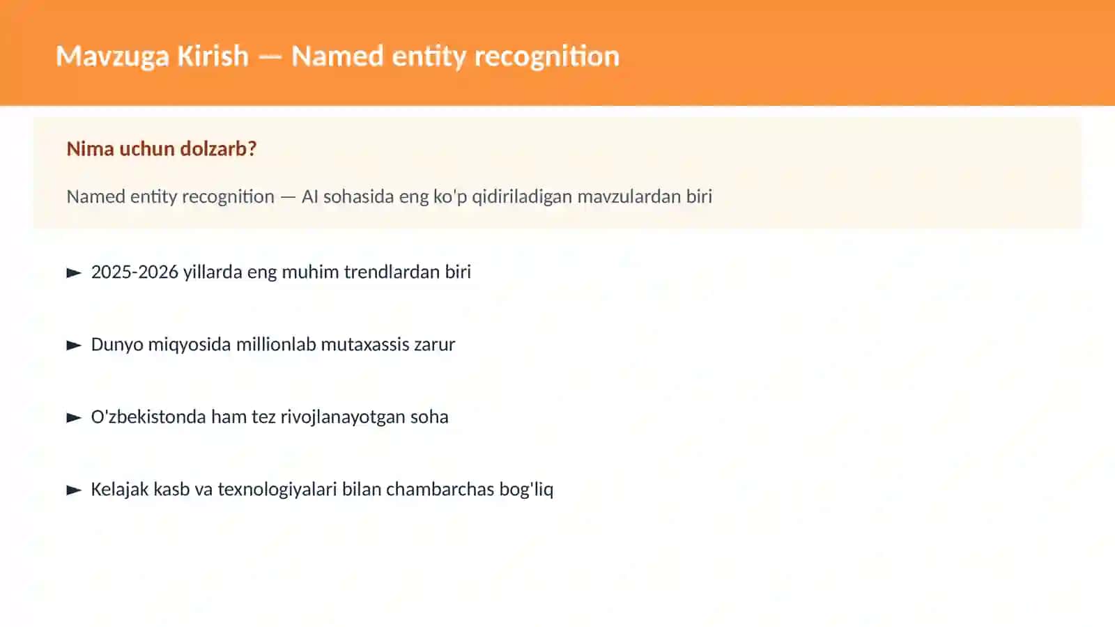 Named entity recognition 2