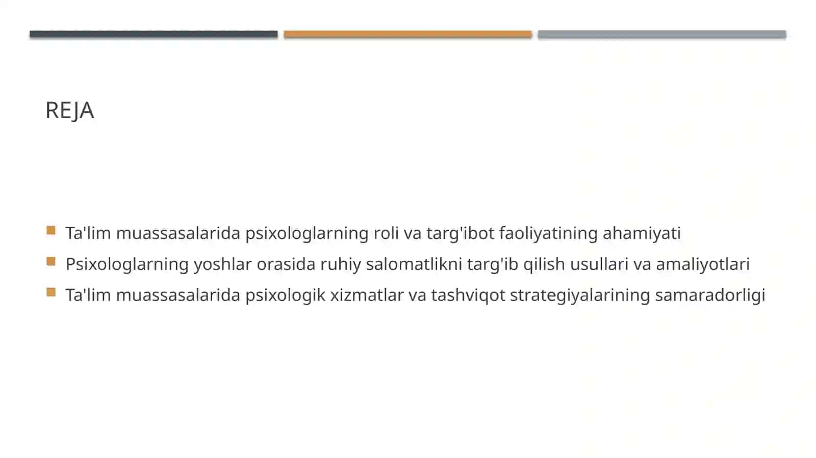 Ta'lim muassasasi psixologning targ'ibot tashviqot faoliyati 2