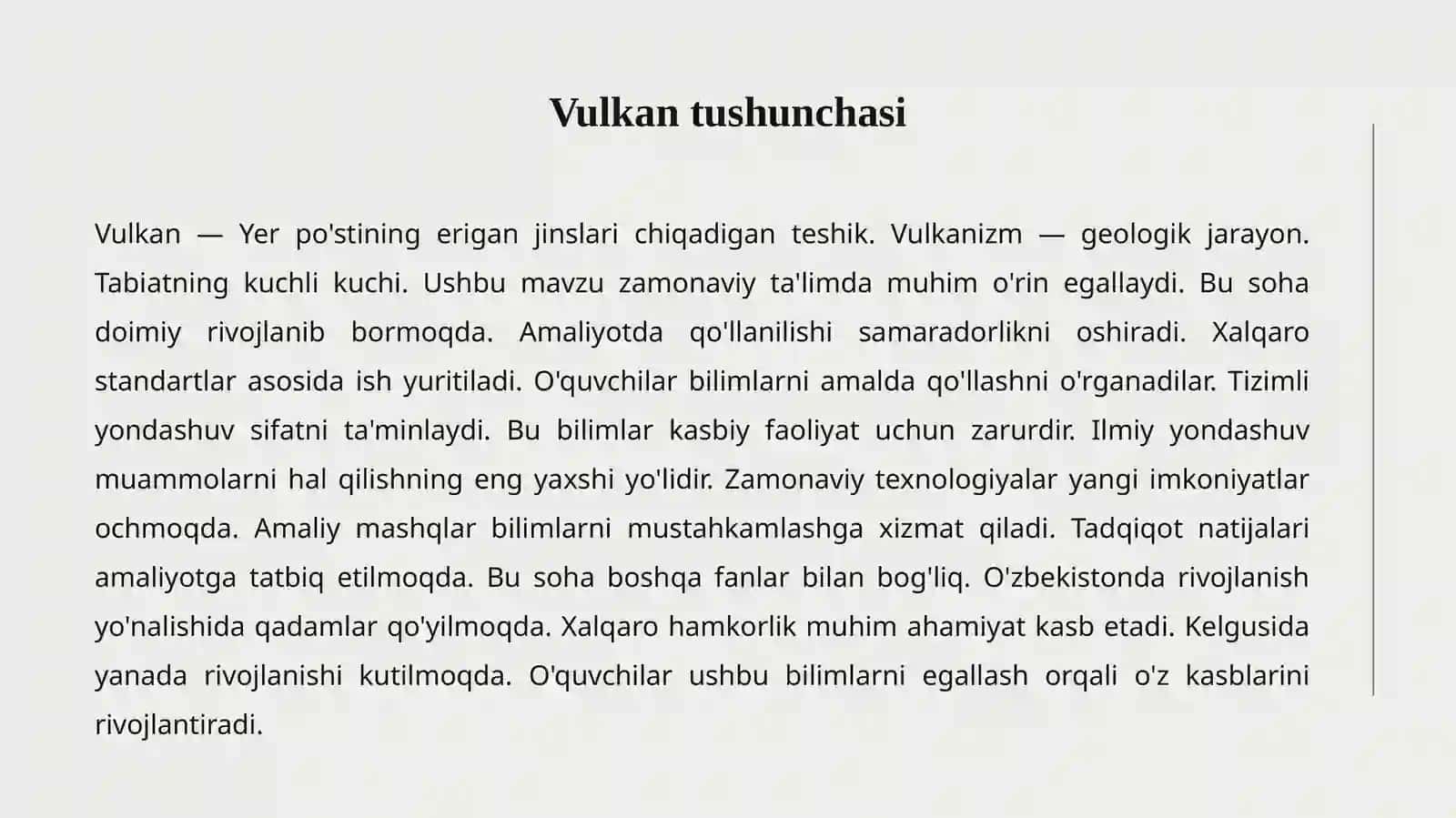 Vulkan va uning mahsulotlari 2