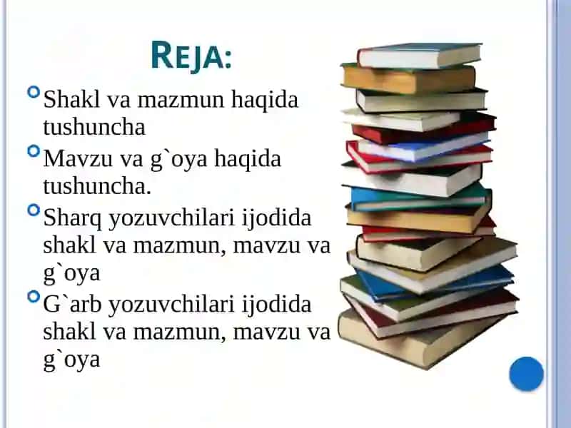 Sharq va g`arb yozuvchilari ijodida shakl va mazmun 2