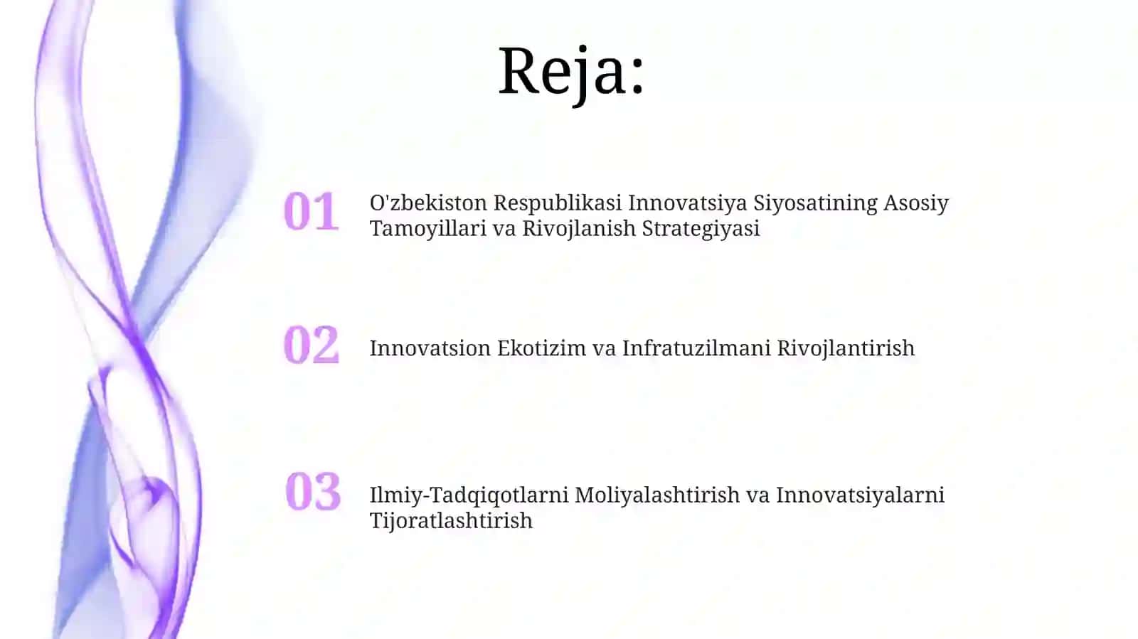 O'zbekiston Respublikasi Innovatsiya Siyosati 2