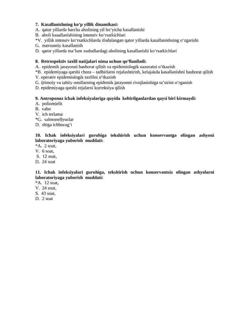 Ich terlama kasalligida o‘choqni epidemiologik tekshirish etaplari 2
