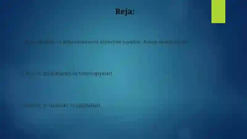 Kriptografiya va kriptotizimlar uchun klaster tuzing 2