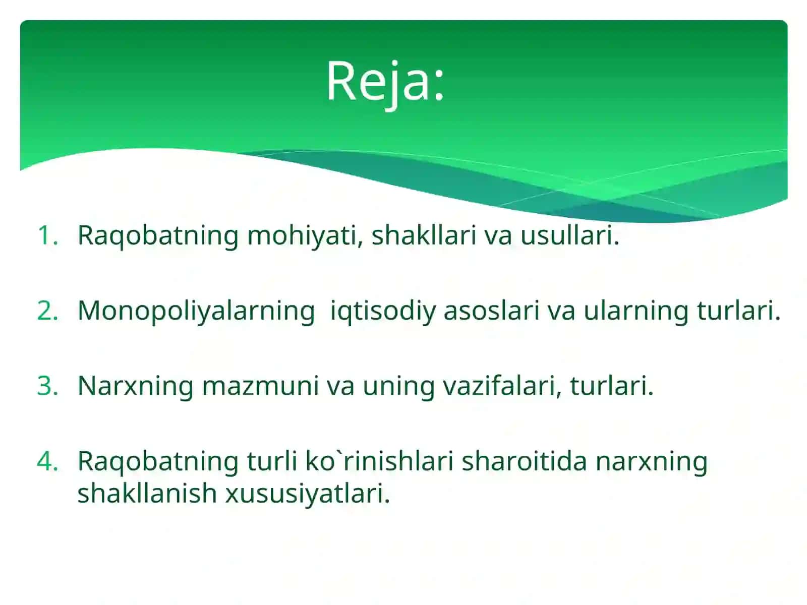 Raqobat va Monopoliya 2