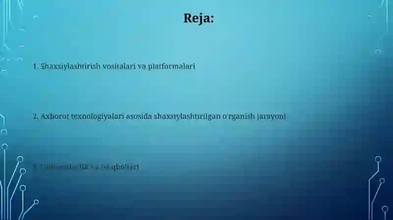 Shaxsiylashtirilgan Ta'limning Kelajagi 2