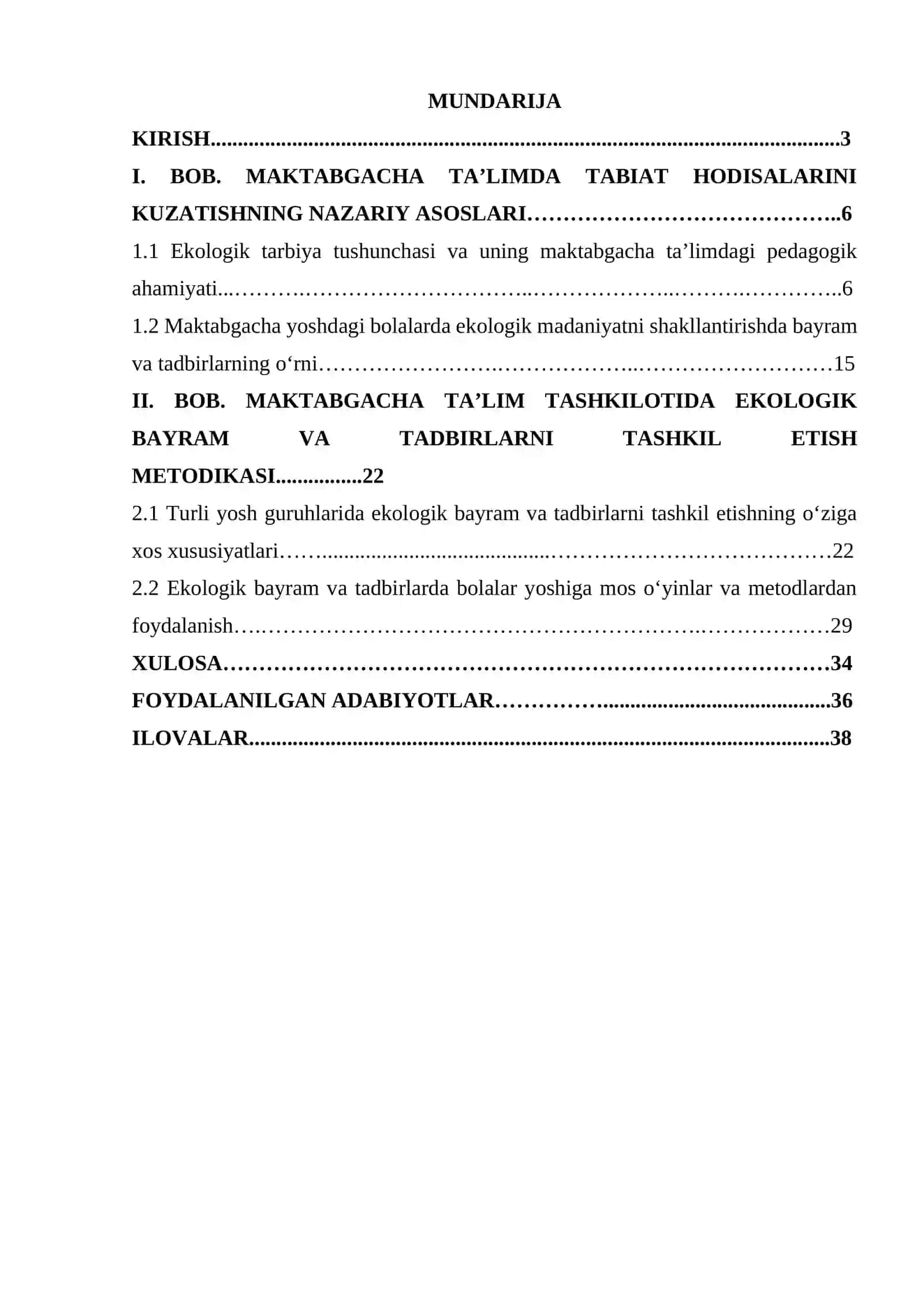 Ekologik bayram va tadbirlarni bolalar bilan birga o‘tkazishning ahamiyati 2