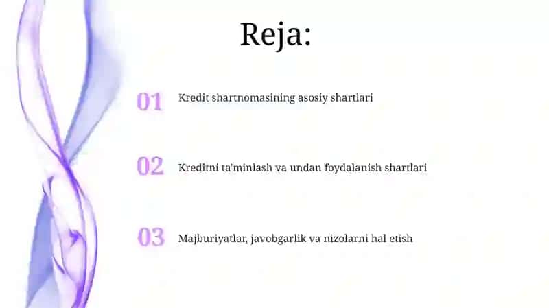 Kredit shartnomasi 2
