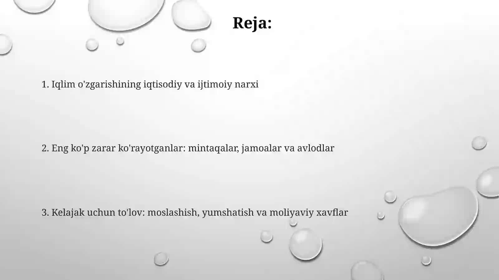 Iqlimoʻzgarishikimga"qimmatgatushyapti"? 2