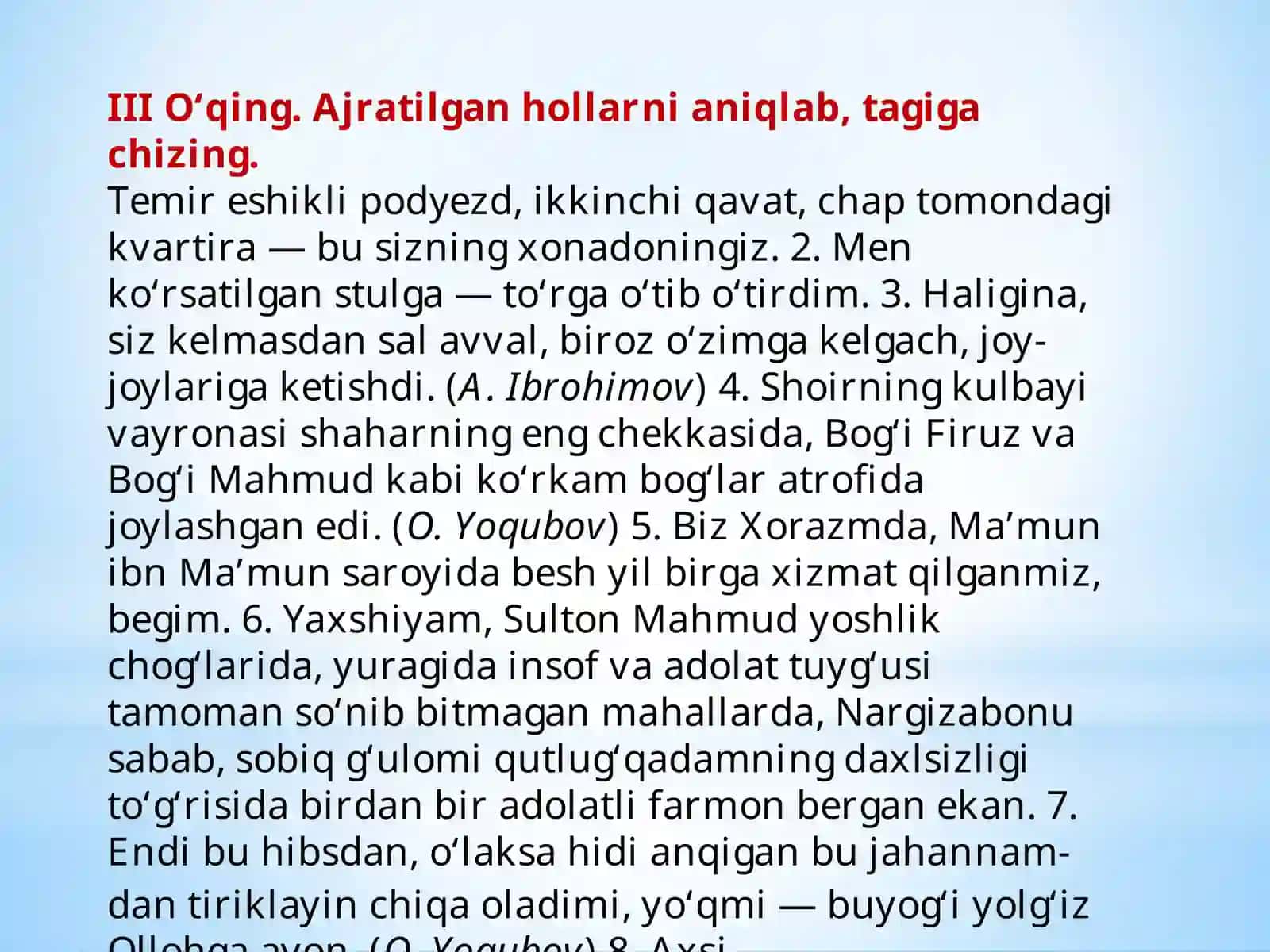 Mashqlar 2