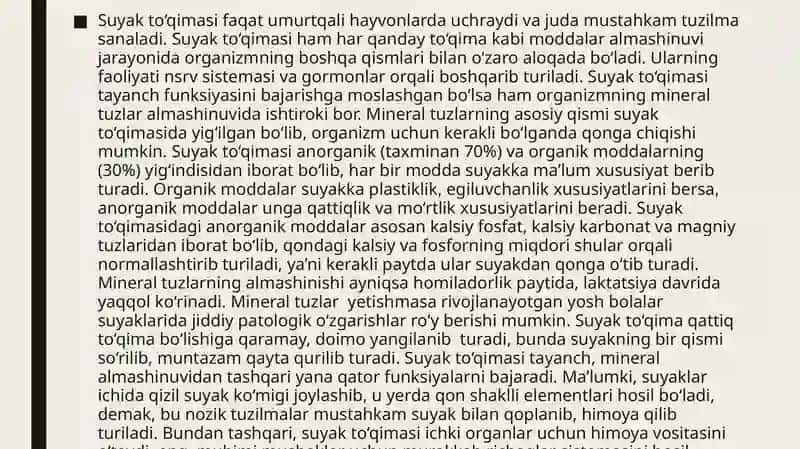 Suyak Va Tog’ay toqimasi 2