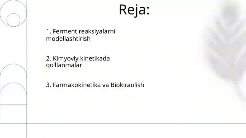 Aniq integral yordamida kimyoviy biologik masalalar ishlash 2