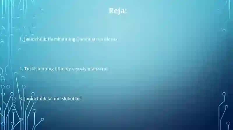 Turkistonda jadidchilik harakati 2