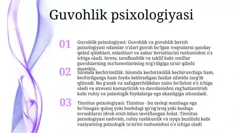 Guvohlik psixologiyasi: Guvohlik va guvohlik berish psixologiyasi 2