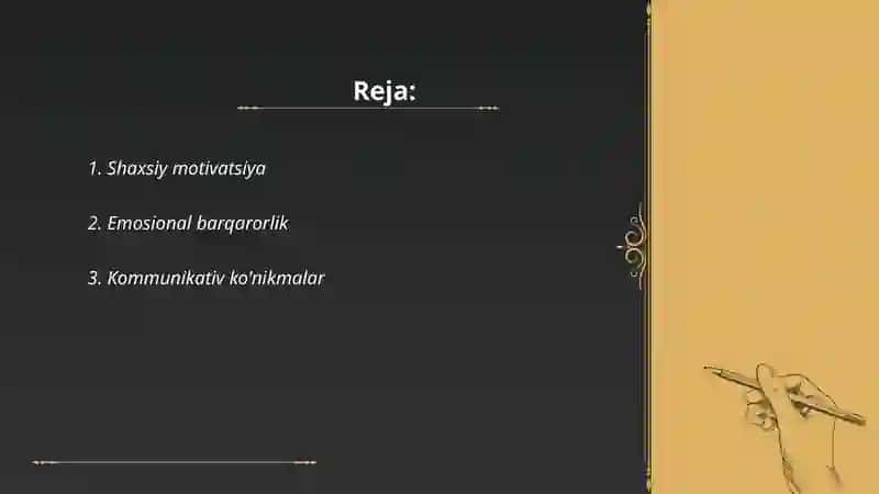 Pedagog shaxsiga qòyiladigan psixologik talablar 2