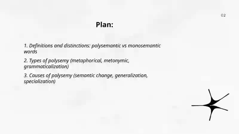 Polysemantic and monosemantic words 2