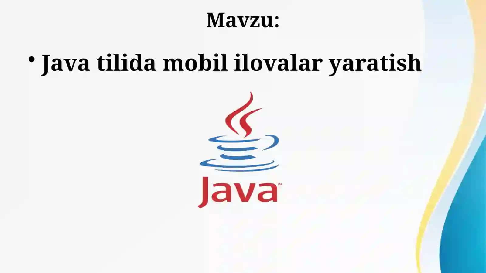 Mobil texnalogiyalar 2