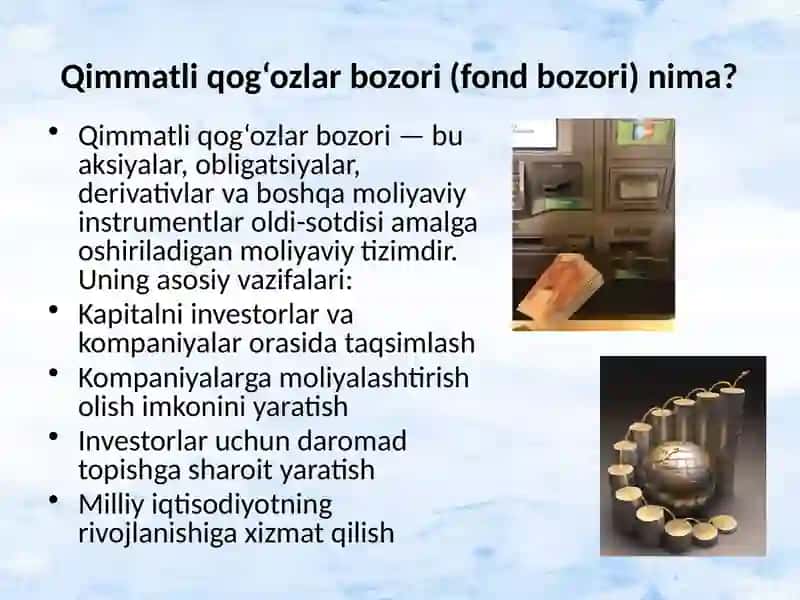 Qimmatliq og‘ozlar bozori va unga investitsiyalar 2