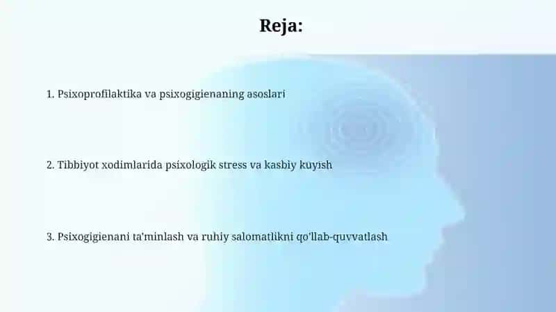 Psixoprofilaktika va psixogigienaning asoslari 2