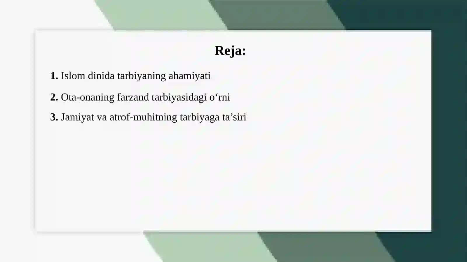ISLOMDINIDATARBIYAVIY FIKRLAR 2