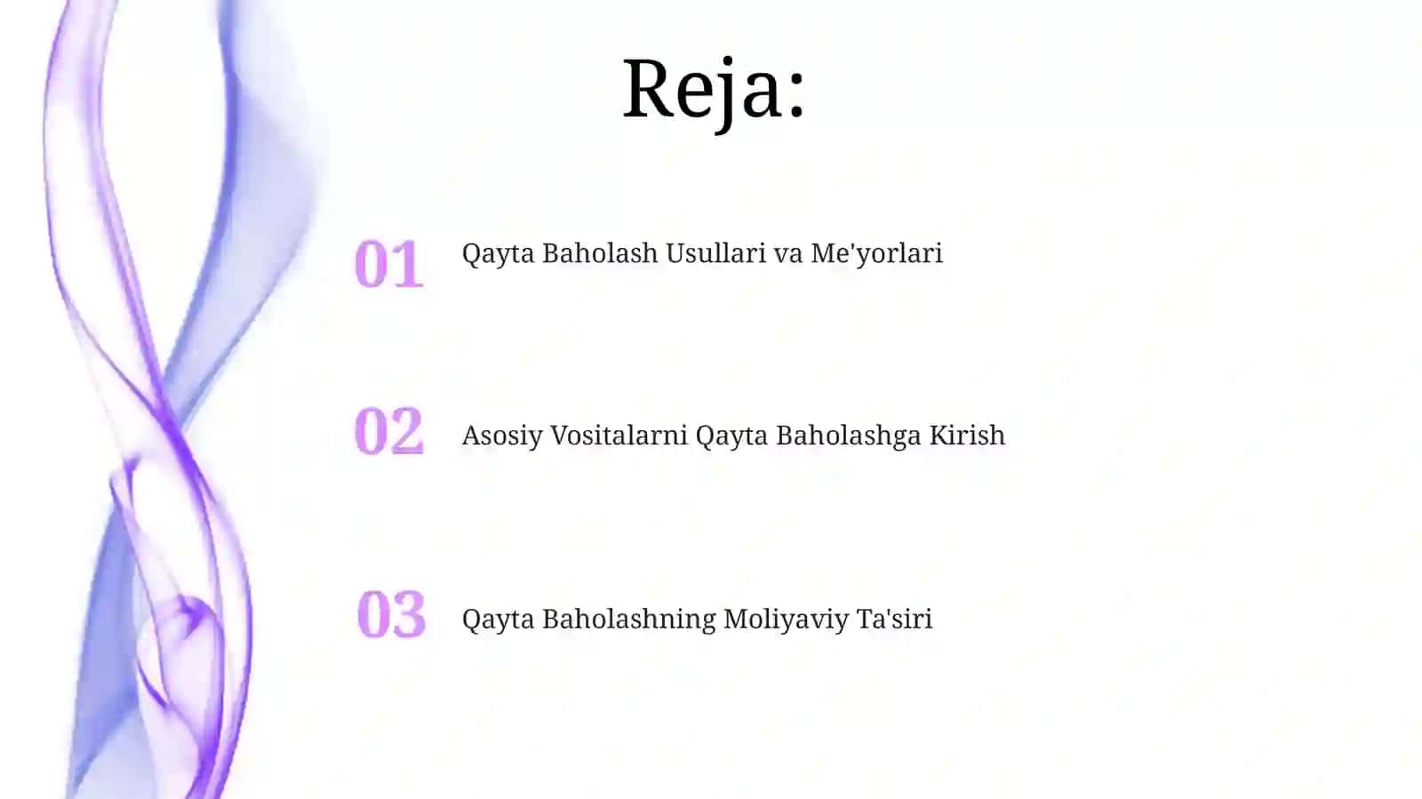 Asosiy vositalarni qayta baholash 2