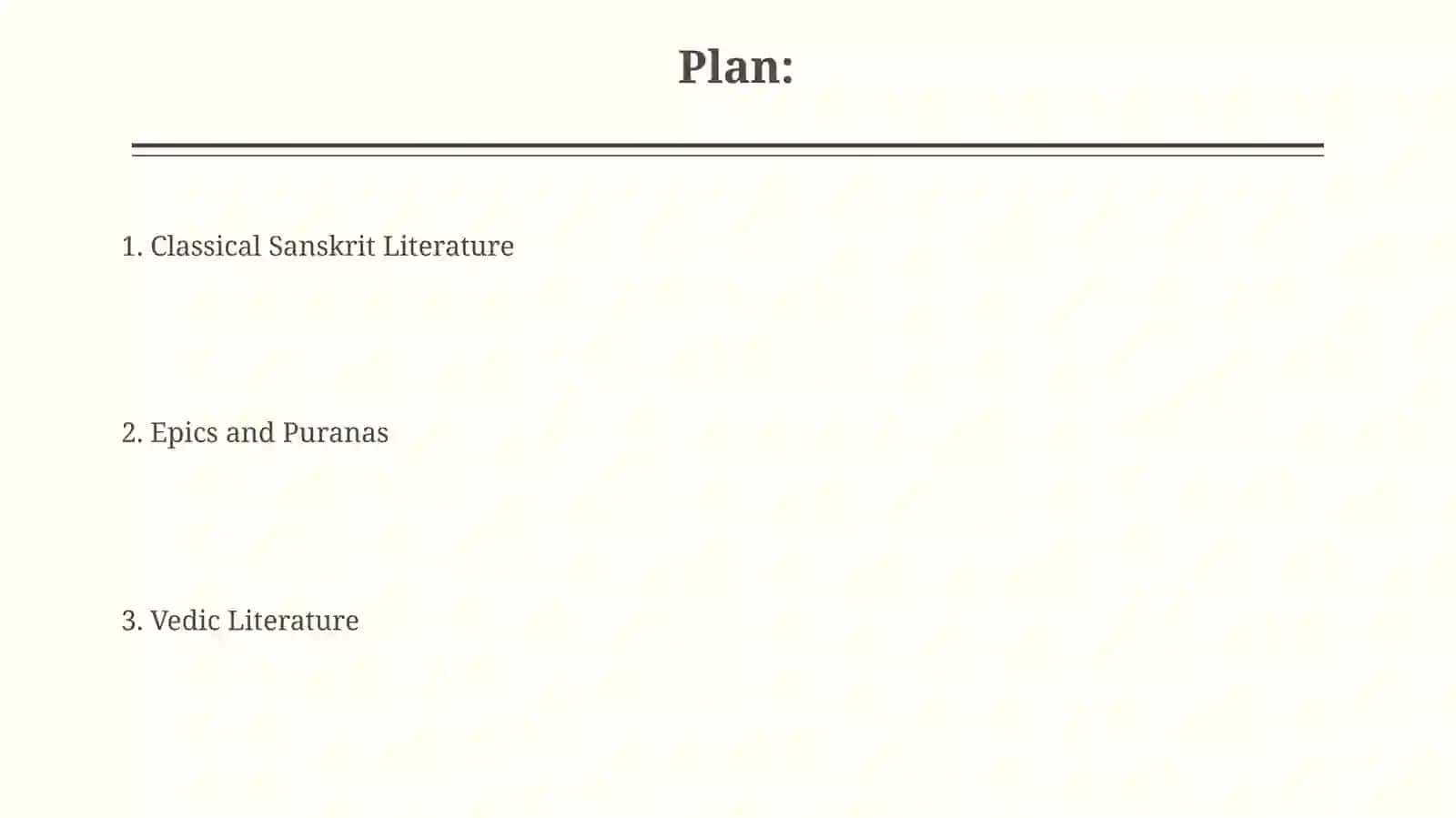 Ancient Indian Literature 2