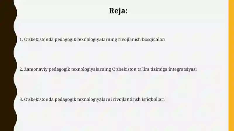 O'zbekistonda pedagogik texnologiyalar rivojlanishi 2