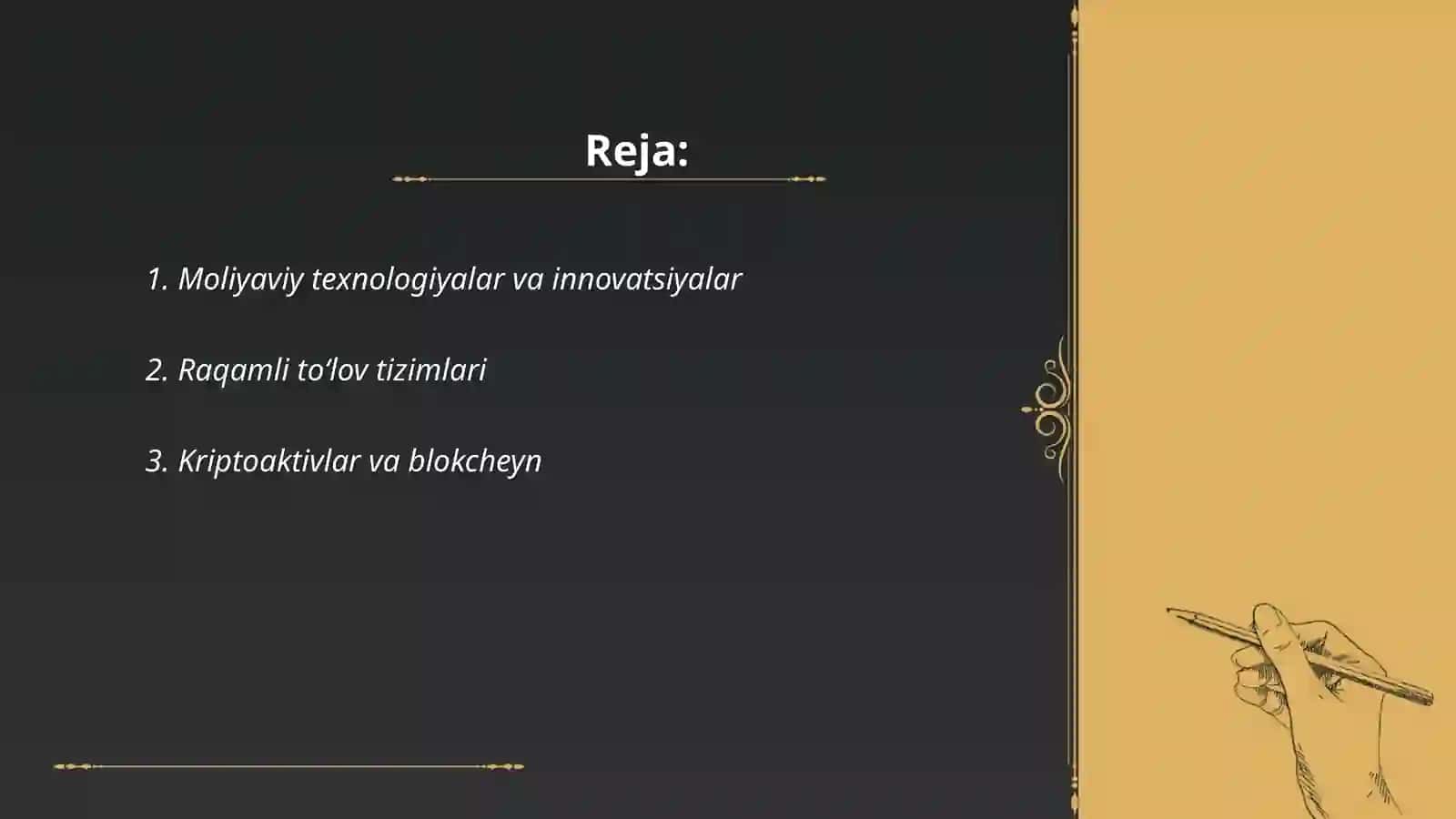 Moliyaviy texnologiyalar 2