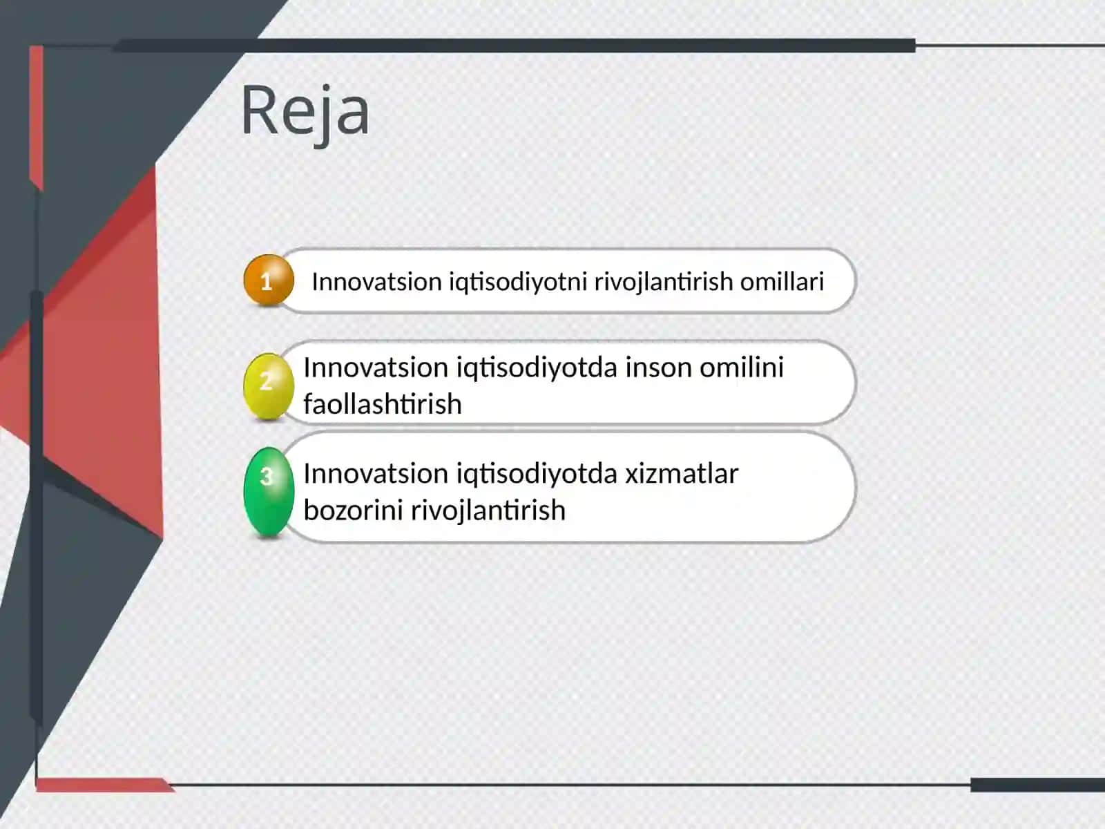 Innovatsion iqtisodiyotni rivojlantirishga ta’sir etuvchi omillar 2