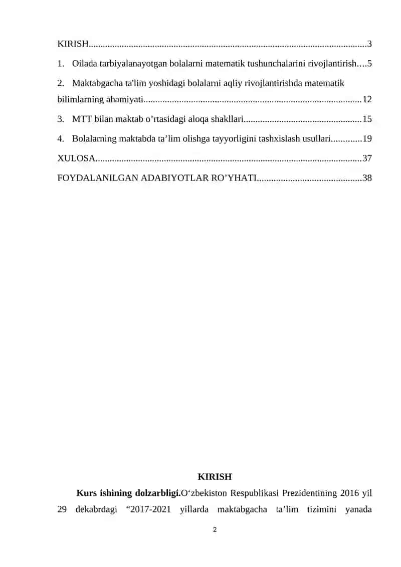 BOLALARNING ILK MATEMATIK TUSHUNCHALARINI RIVOJLANTIRISHDA MTT, OILA VA MAKTAB O'RTASIDAGI HAMKORLIK 2
