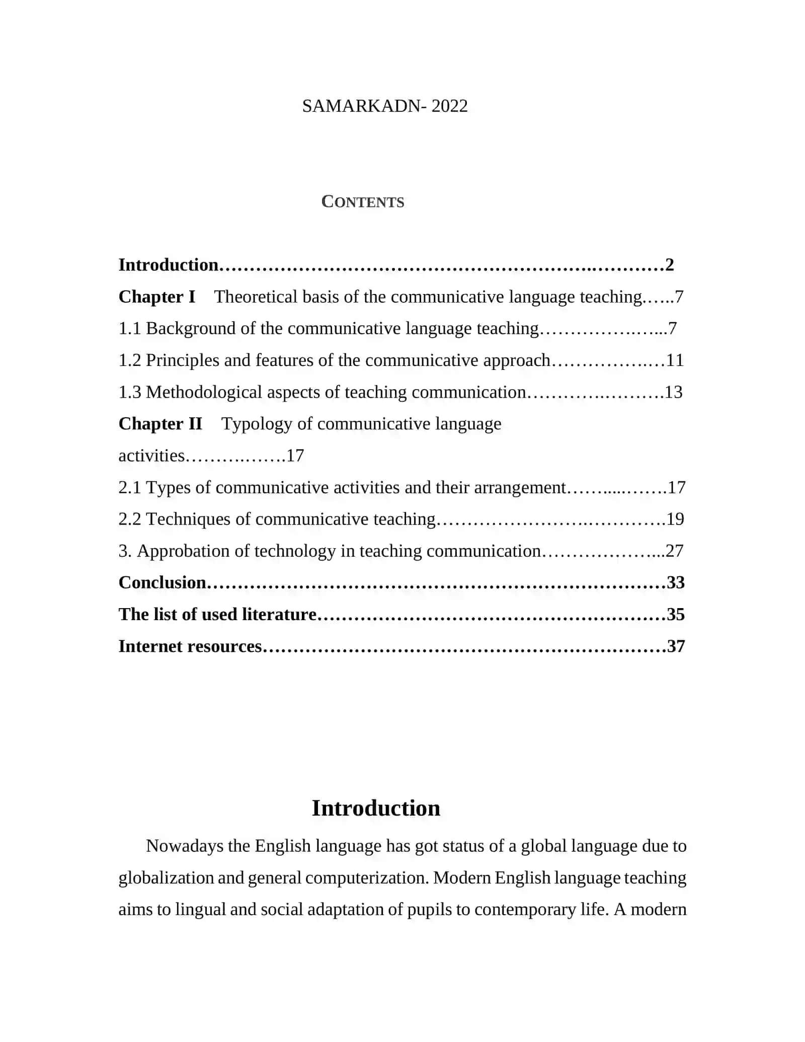 Direction 5112200 – Foreign Language in Preschool and Primary Education 2