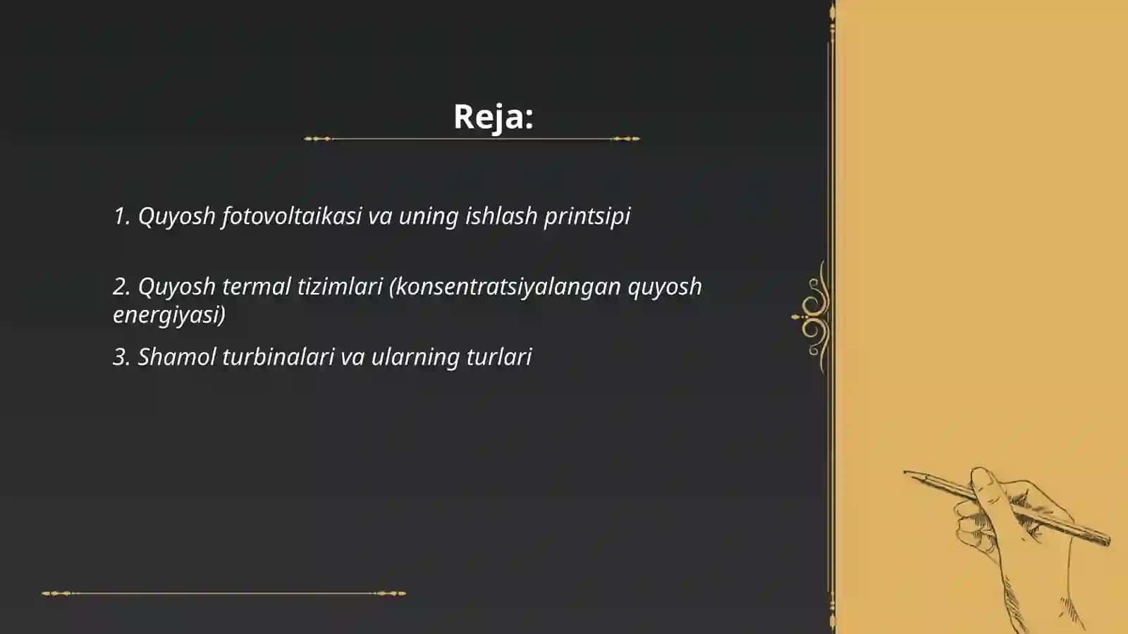 Muqobil elektr manbalar 2