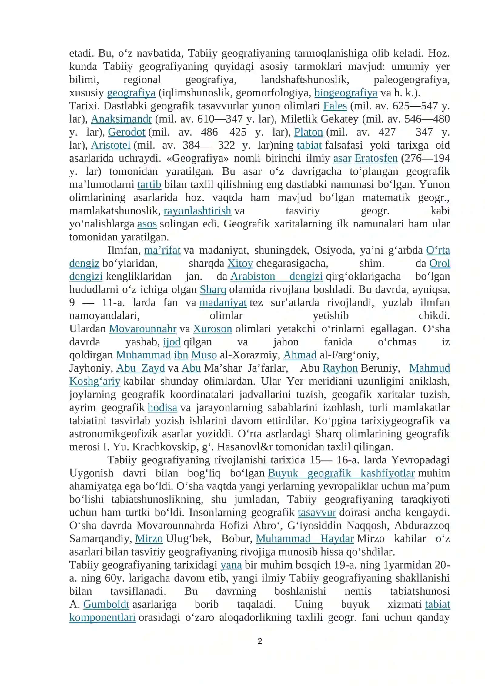 Tabiiy geografiya 2