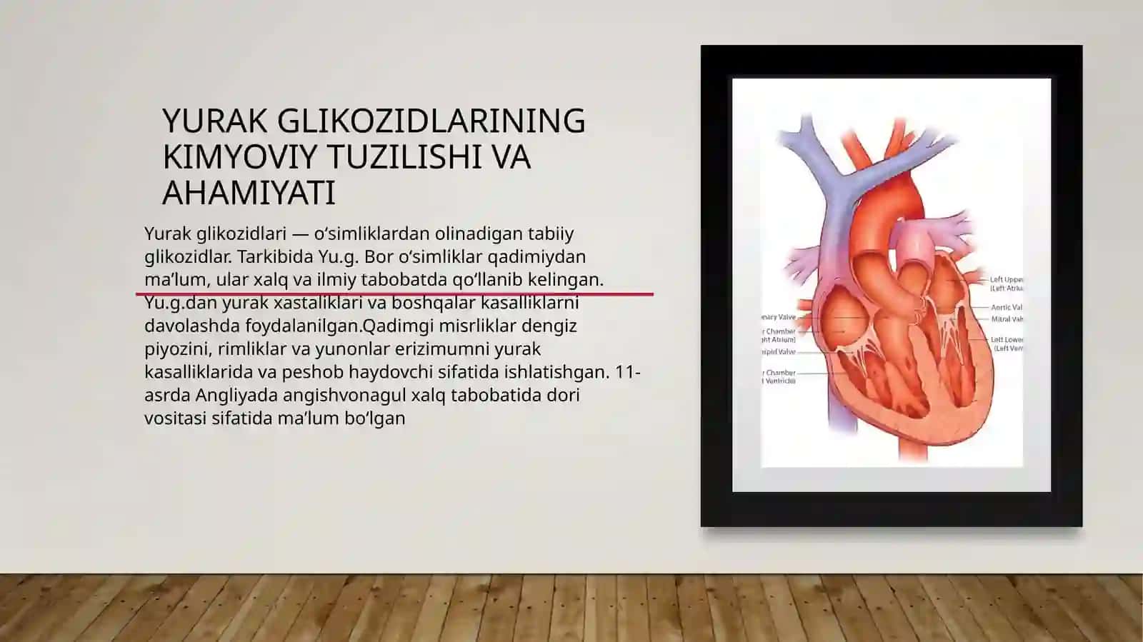 Yurak glikozidlarining kimyoviy tuzilishi va ahamiyati 2