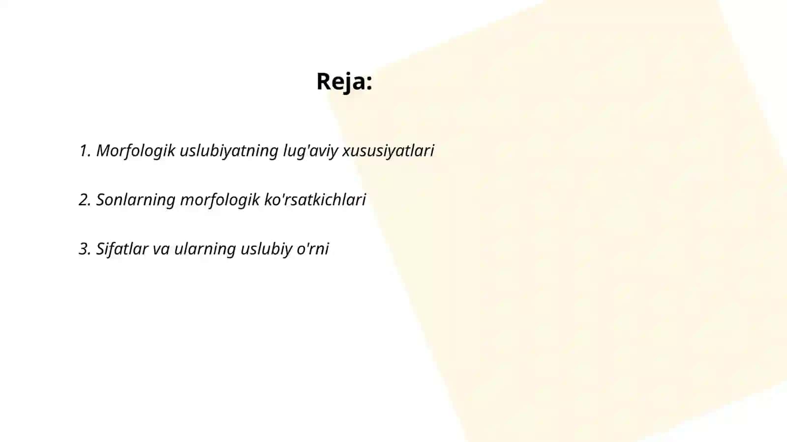 Morfologik uslibiyat son va sifat uslubiyati xususiyatlari 2