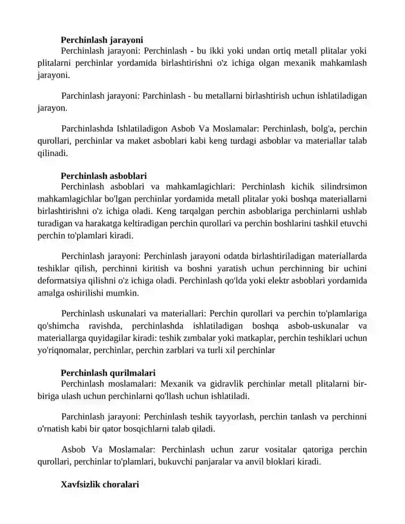 Parchinlash Jarayoni Va Parchinlashda Ishlatiladigon Asbob Va Moslamalar 2
